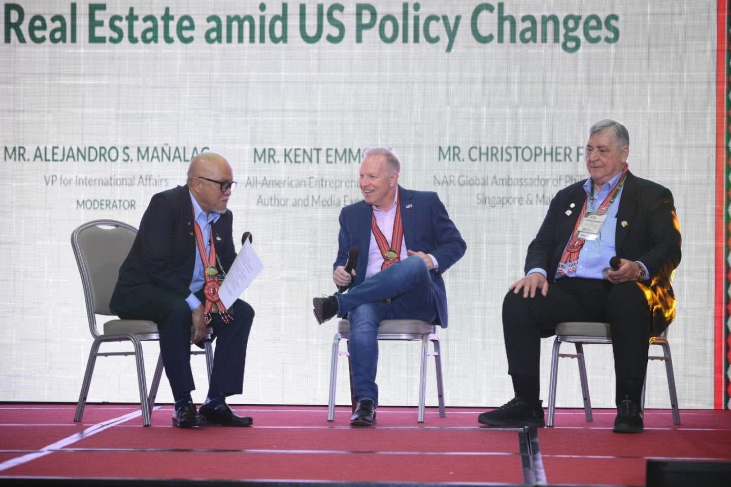 Kent Emmons speaking on a real-estate panel